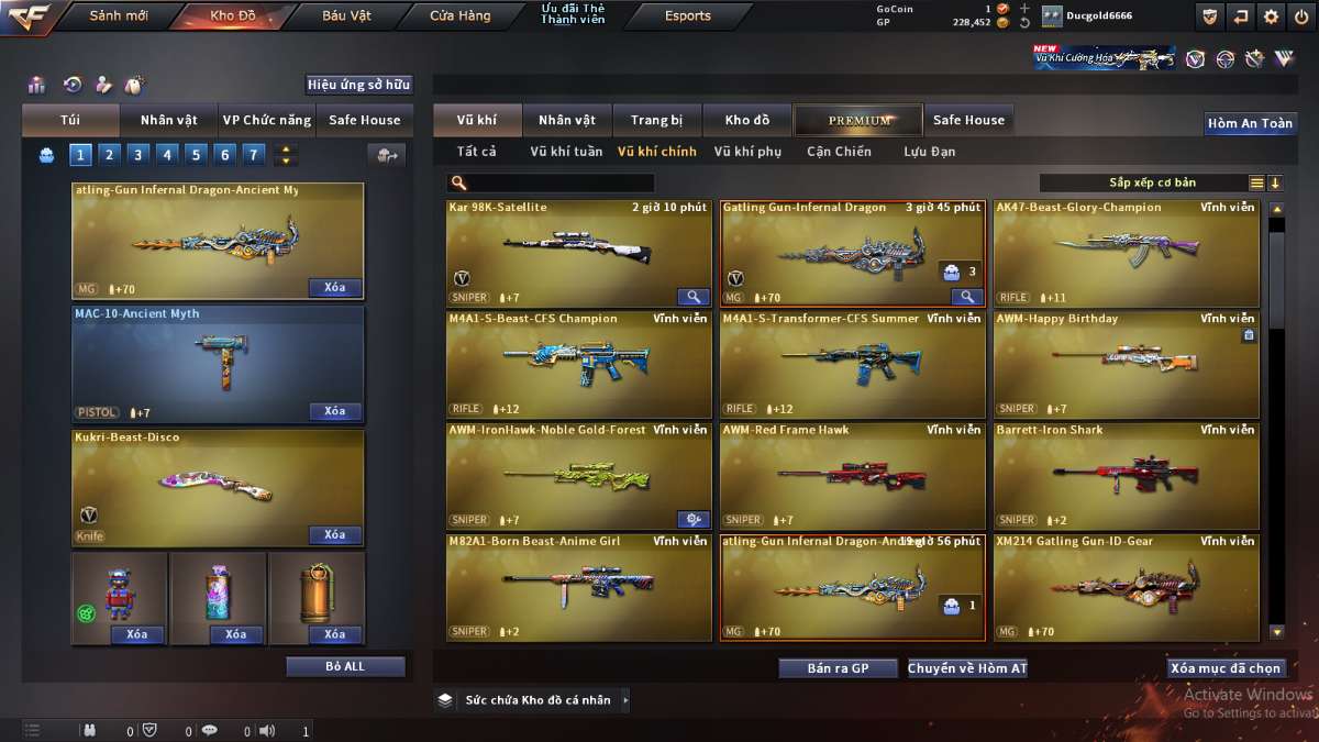 shop acc cf uy tin gia re